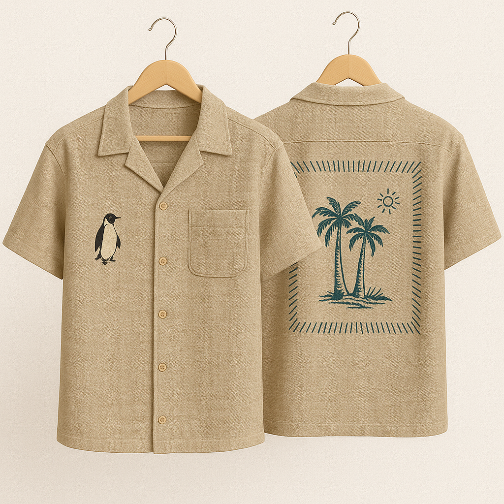 Tropical Vibes Linen Shirt – Beach Casual